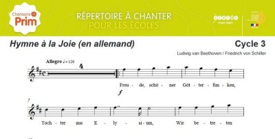 Chanter L Ode A La Joie En Francais Et En Allemand Langues Vivantes A L Ecole